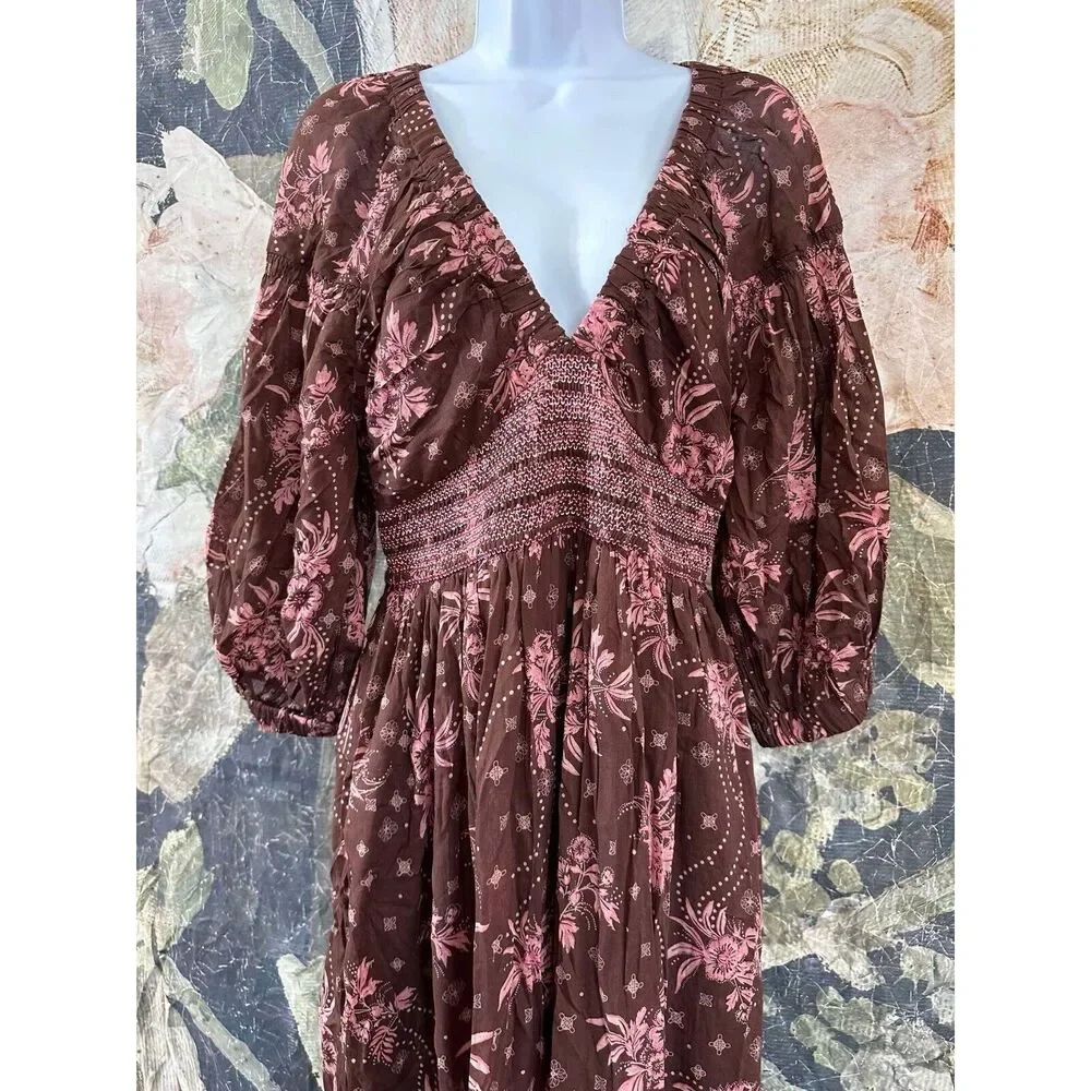 New Free People Golden Hour Maxi Dress size Medium - Picture 8 of 8